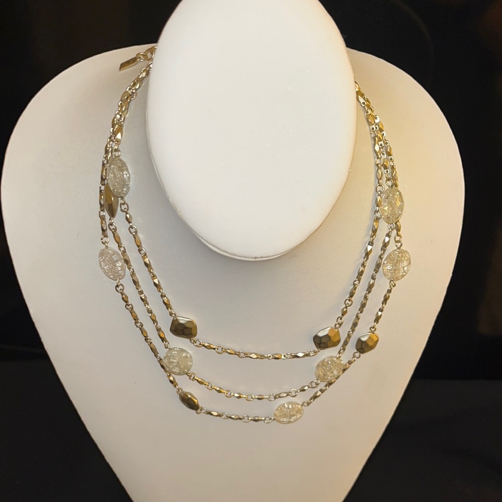 Anne Klein 3 Strand necklace